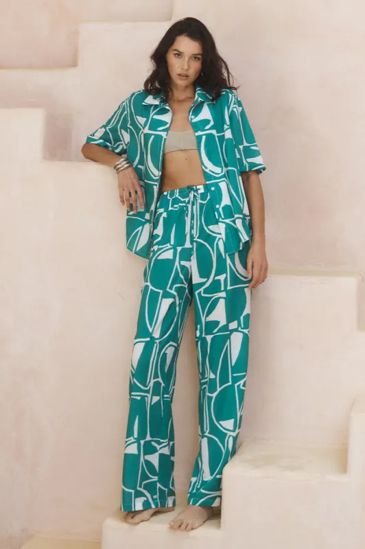 GIANI SHIRT - GREEN sold by Runaway The Label