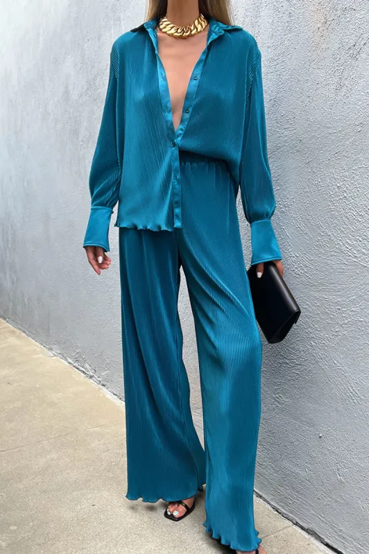 MAIYA PANT - TEAL sold by Runaway The Label