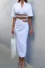 Palais Midi Skirt - White sold by Runaway The Label