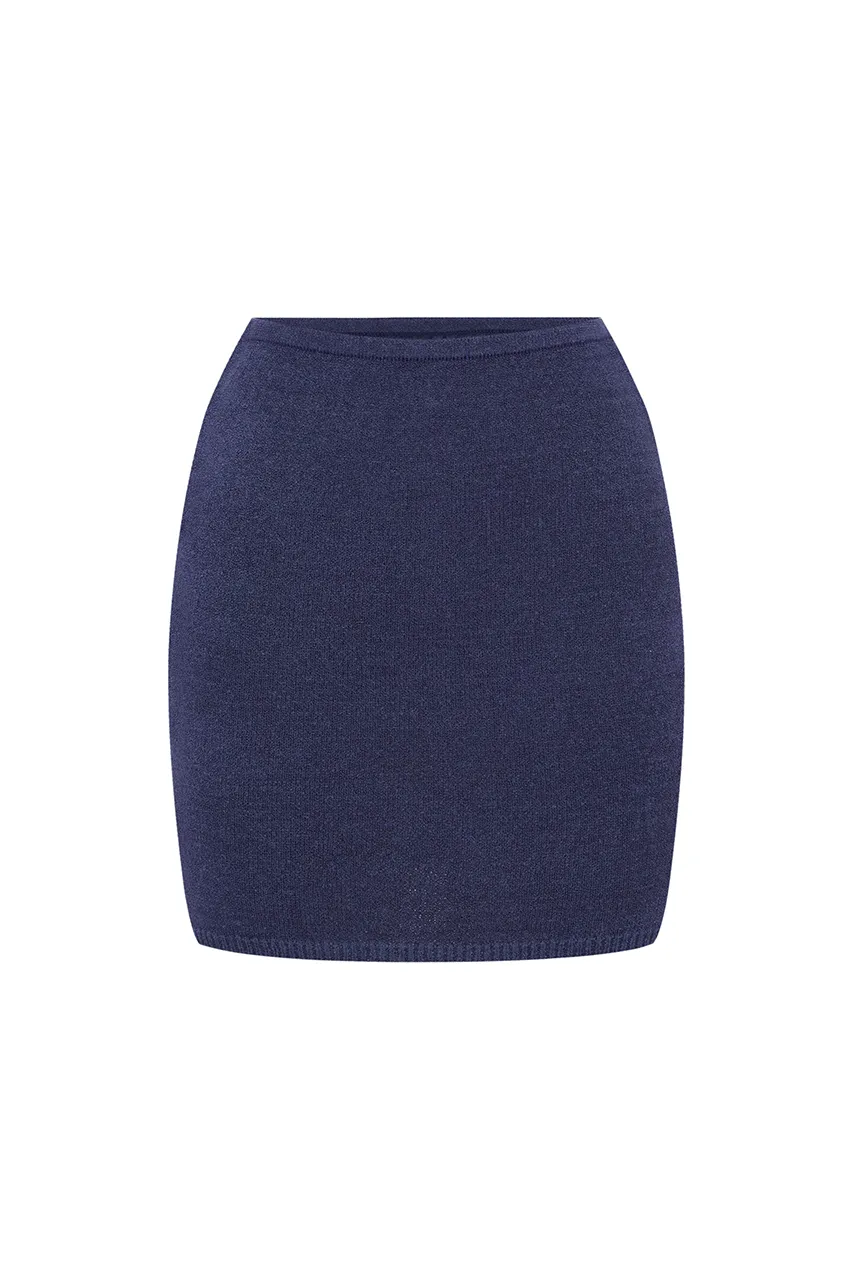 NELLIE MINI SKIRT - MIDNIGHT sold by Runaway The Label product image thumbnail 5