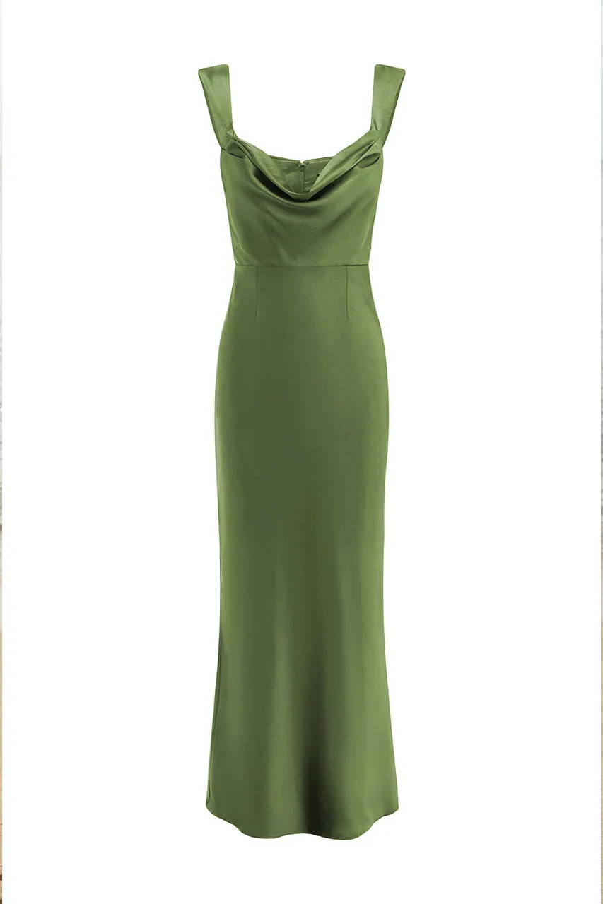 MARGOT MAXI DRESS - OLIVE sold by Runaway The Label product image thumbnail 3