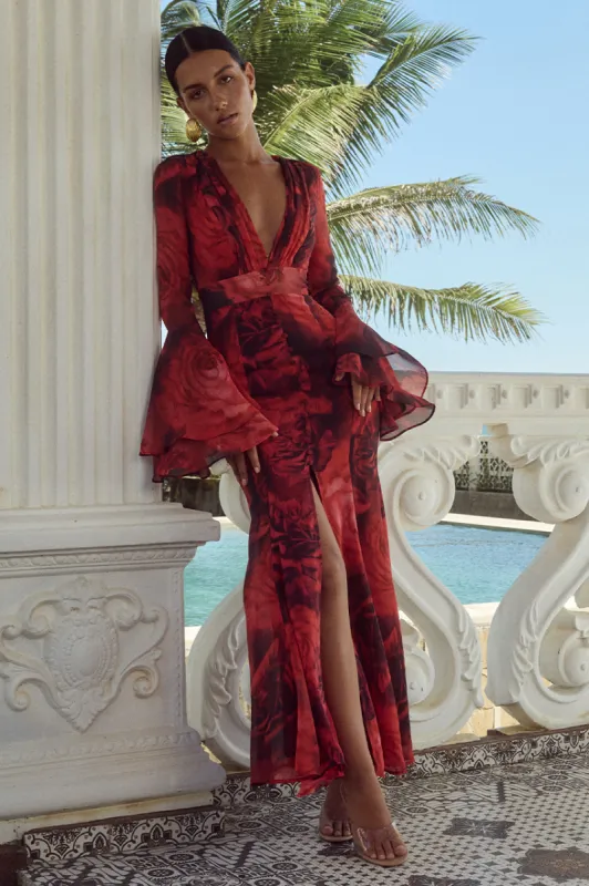 SARI MAXI DRESS - GIOVANA PRINT sold by Runaway The Label