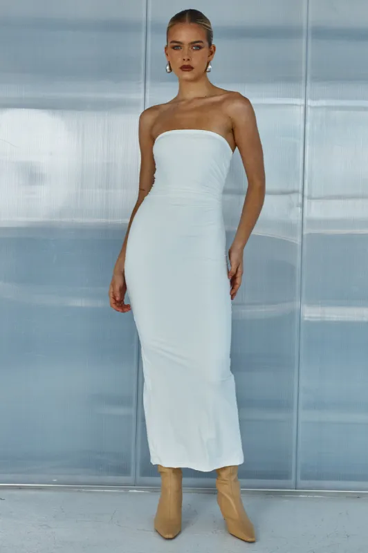 EDDIE MIDI DRESS - WHITE sold by Runaway The Label