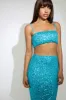 ZEENA MAXI SKIRT - AQUA sold by Runaway The Label
