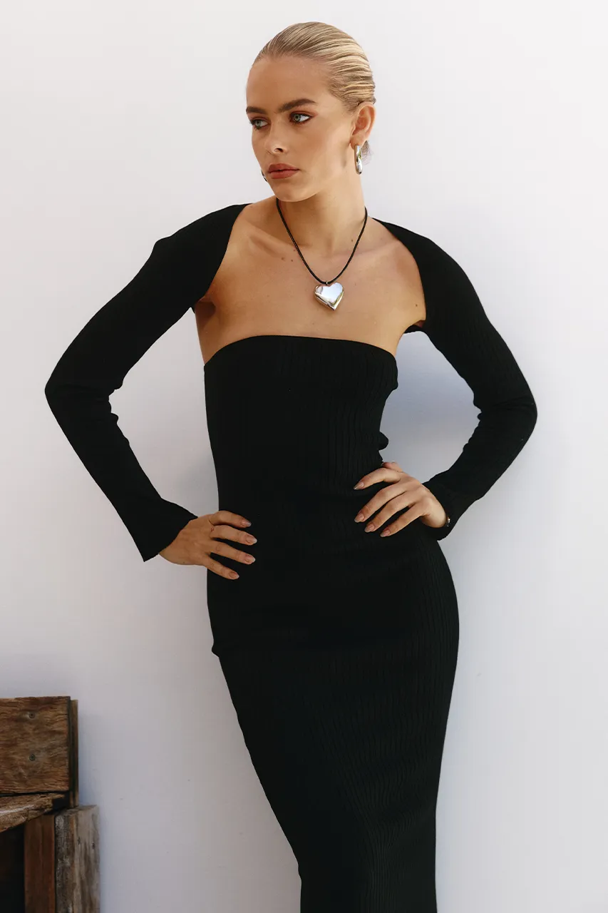 VITA MAXI DRESS - BLACK sold by Runaway The Label product image thumbnail 4