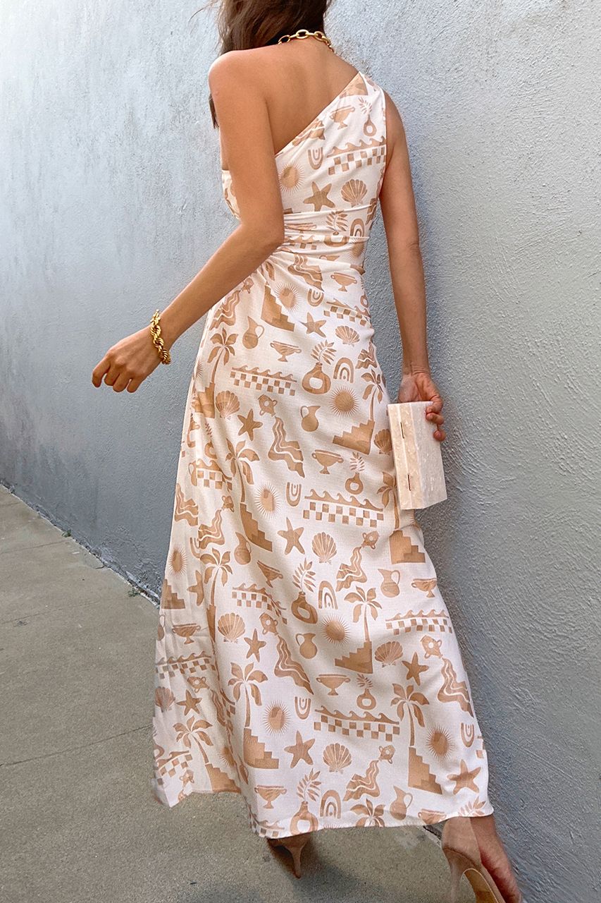 COVE MAXI DRESS - WHITE/SAND sold by Runaway The Label product image thumbnail 5