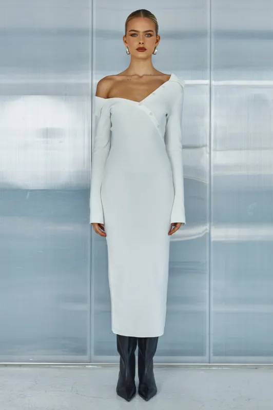 CASA MIDI DRESS - WHITE sold by Runaway The Label