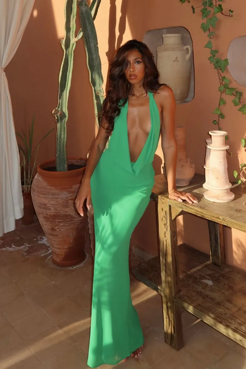 LEXIE MAXI DRESS - APPLE sold by Runaway The Label product image thumbnail 5