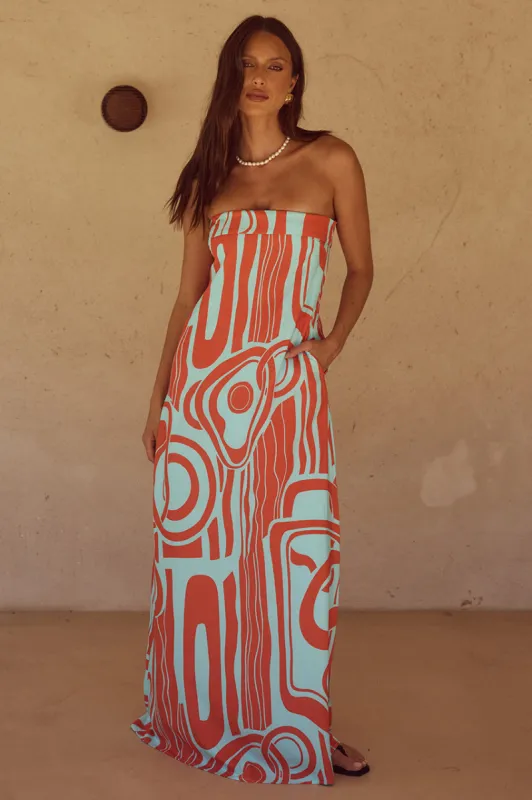 PHAEDRA MAXI DRESS - ALBA PRINT sold by Runaway The Label