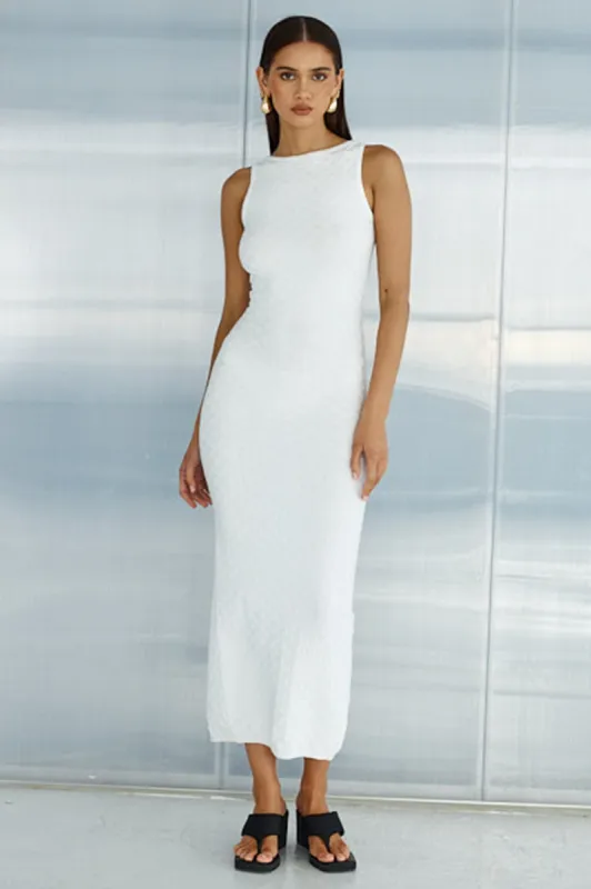 KALINO MIDI DRESS - WHITE sold by Runaway The Label