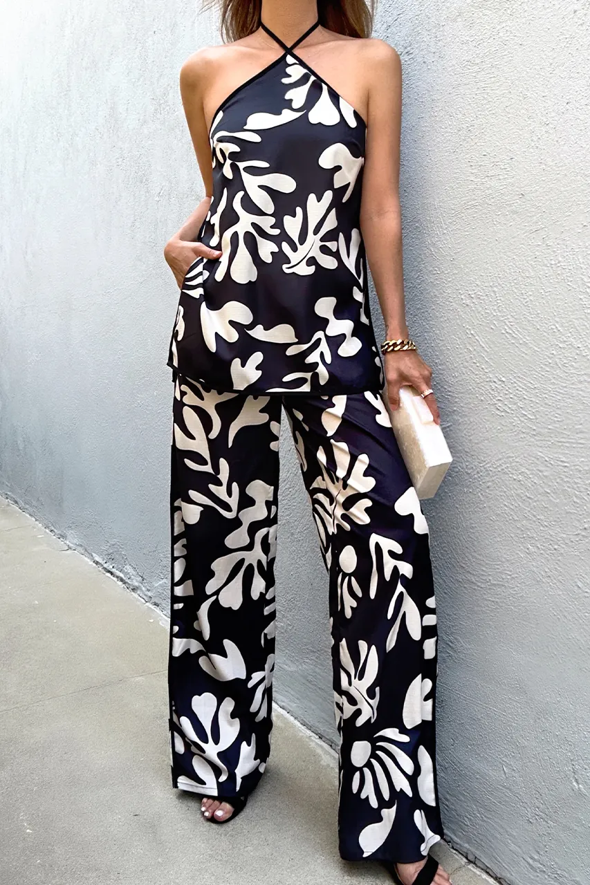 ILAH PANT - BLACK BOTANICA sold by Runaway The Label