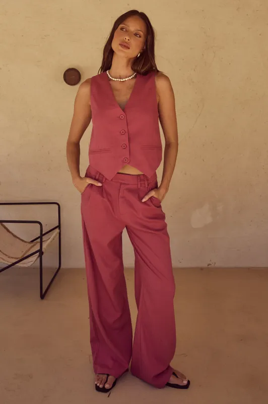 ZEPHY PANT - ROSE sold by Runaway The Label