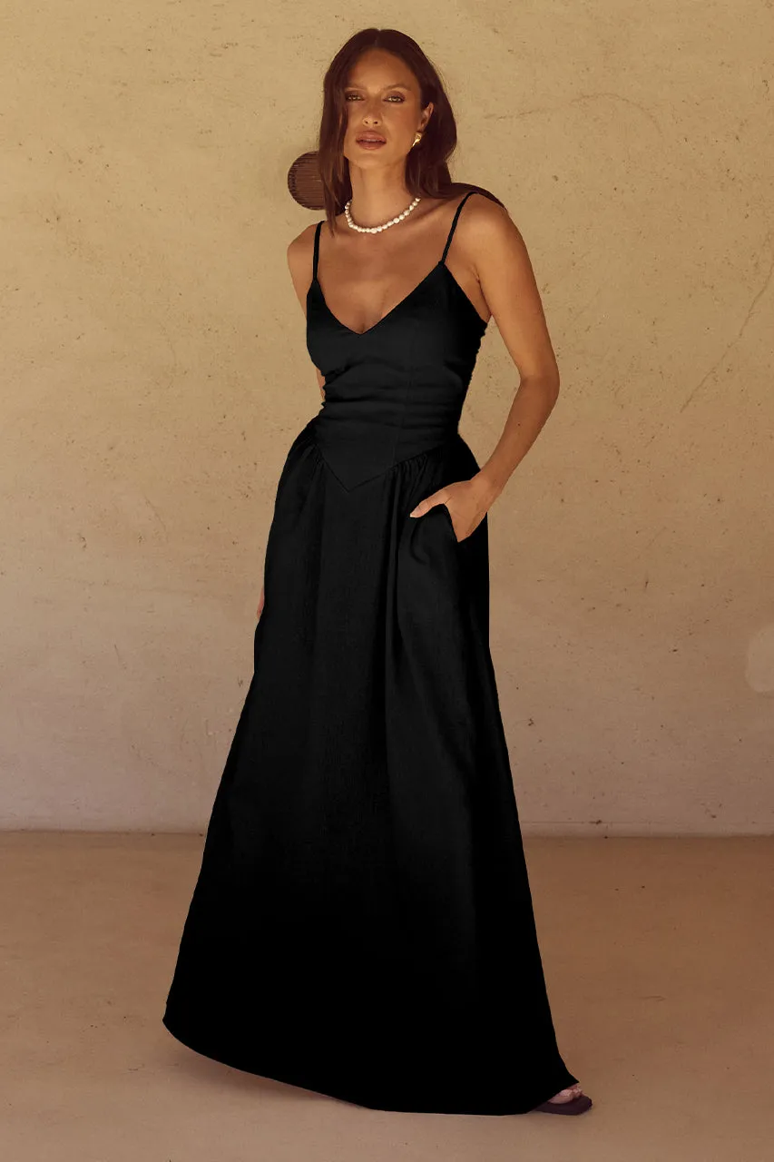 ZEPHY MAXI DRESS - BLACK sold by Runaway The Label product image thumbnail 3