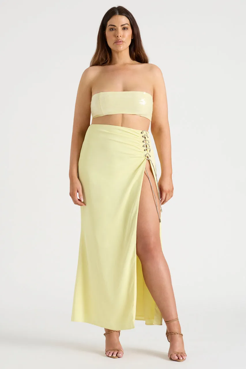 THE DRAPED SKIRT - BUTTER sold by Runaway The Label product image thumbnail 2