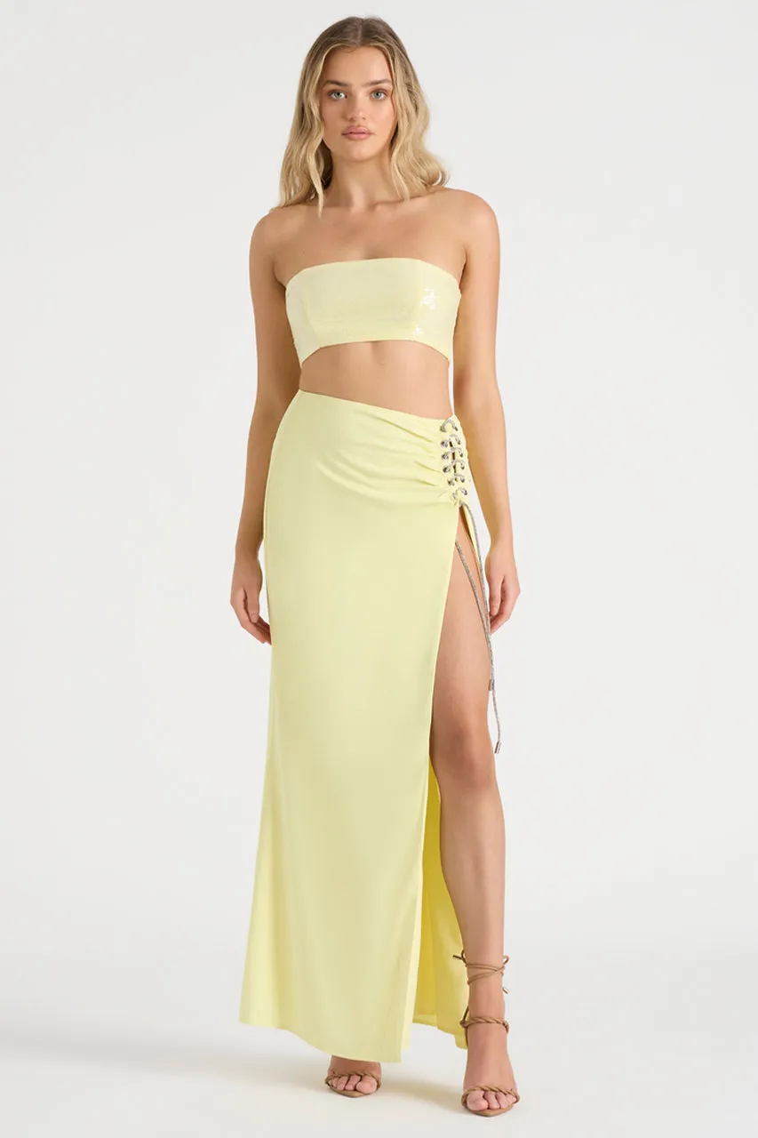 THE DRAPED SKIRT - BUTTER sold by Runaway The Label product image thumbnail 4