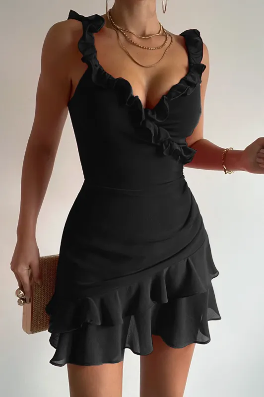 MINCIA MINI DRESS - BLACK sold by Runaway The Label