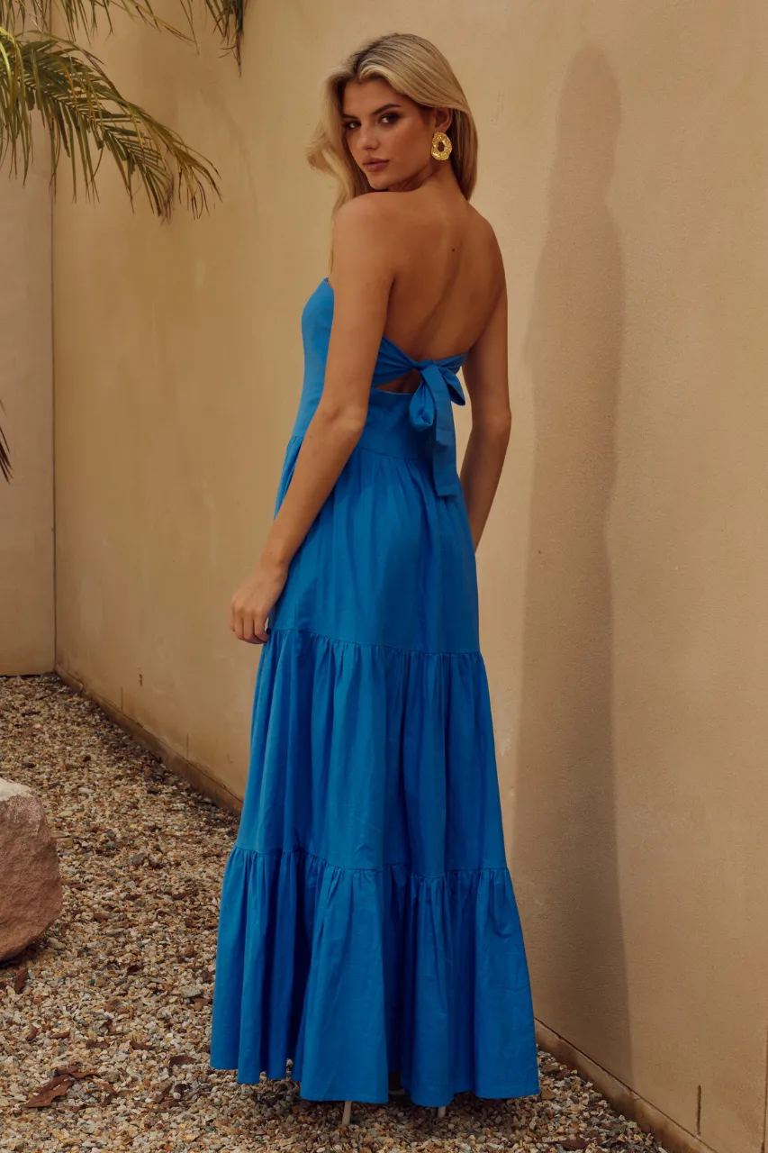 BRISTOL MAXI DRESS - BLUE sold by Runaway The Label product image thumbnail 2