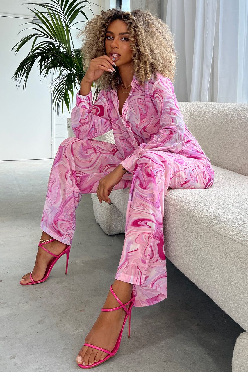 Etoile Palazzo Pant - Pink sold by Runaway The Label product image thumbnail 3