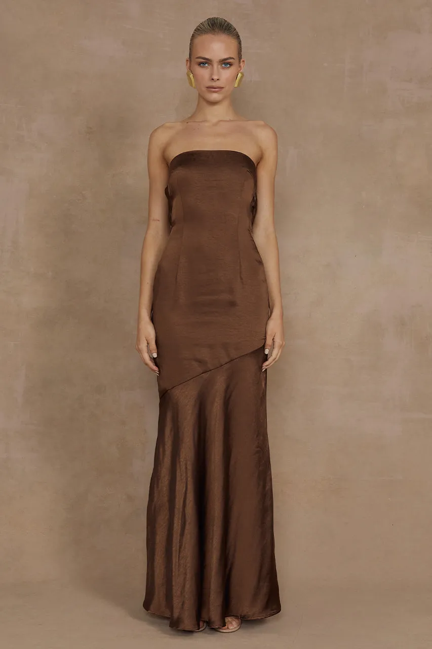 MULANI MAXI DRESS - ESPRESSO sold by Runaway The Label