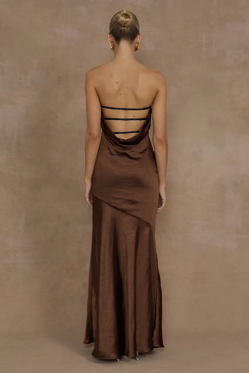 MULANI MAXI DRESS - ESPRESSO sold by Runaway The Label product image thumbnail 2