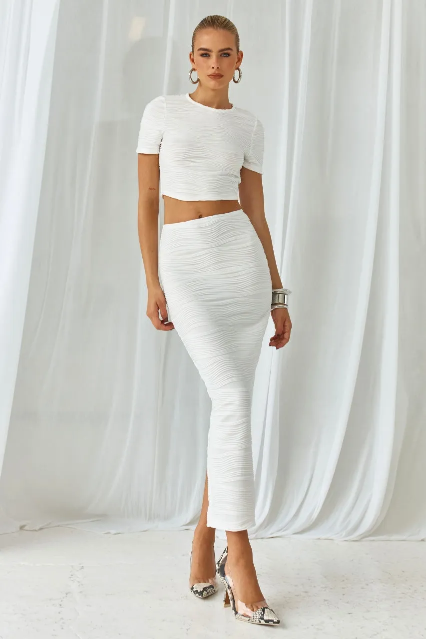 KIRRA MIDI SKIRT - WHITE sold by Runaway The Label product image thumbnail 3