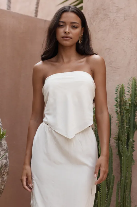 PICILO SCARF TOP - OATMEAL sold by Runaway The Label