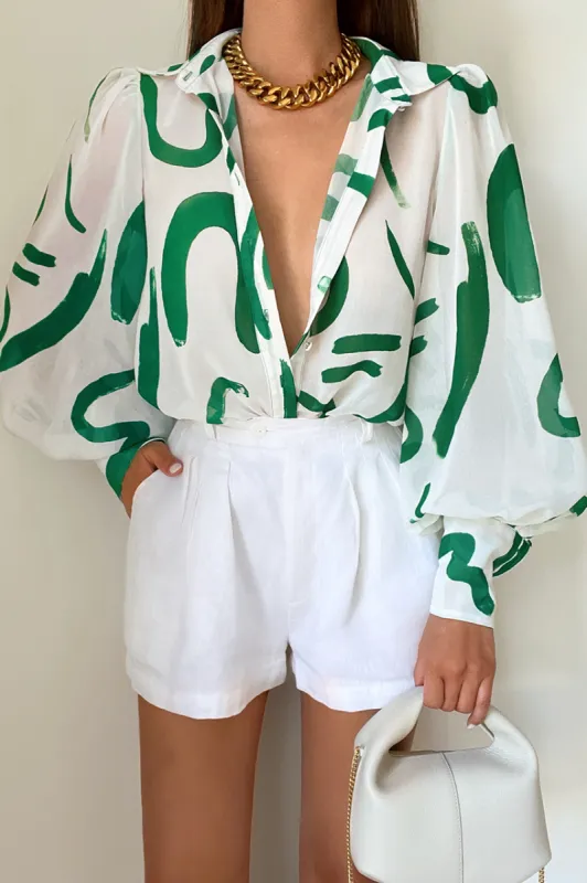 Fleetwood Blouse - York Emerald sold by Runaway The Label