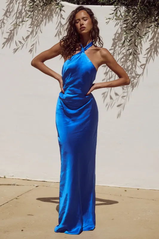 KEALORA MAXI DRESS - ROYAL sold by Runaway The Label