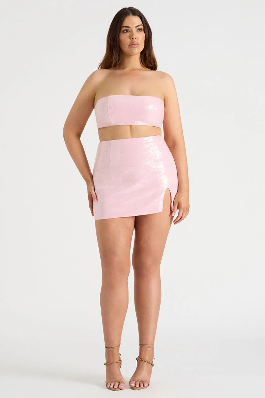 THE SEQUIN BANDEAU - PINK sold by Runaway The Label product image thumbnail 3