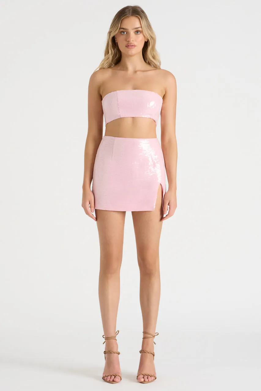 THE SEQUIN BANDEAU - PINK sold by Runaway The Label product image thumbnail 2