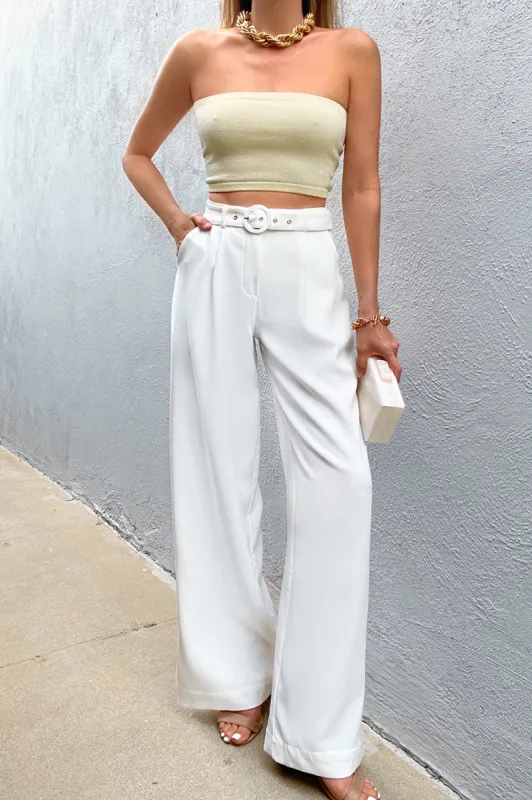 Marina Pant - White sold by Runaway The Label