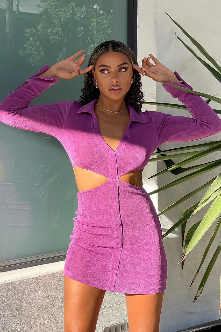 Tyra Mini Dress - Grape sold by Runaway The Label product image thumbnail 4