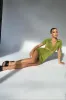 Claudia Mini Dress - Grass sold by Runaway The Label