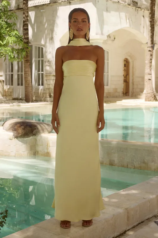 ELSA MAXI DRESS - LEMON sold by Runaway The Label