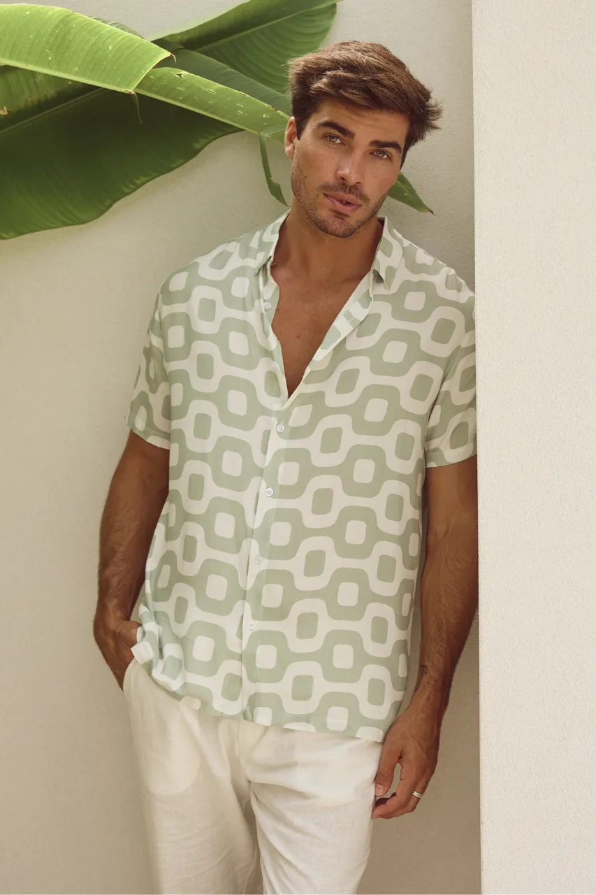 MASON SHIRT - MINT BRANDON sold by Runaway The Label