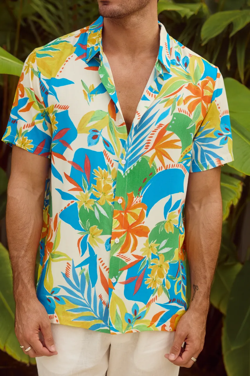 MASON SHIRT - MALTA PRINT sold by Runaway The Label