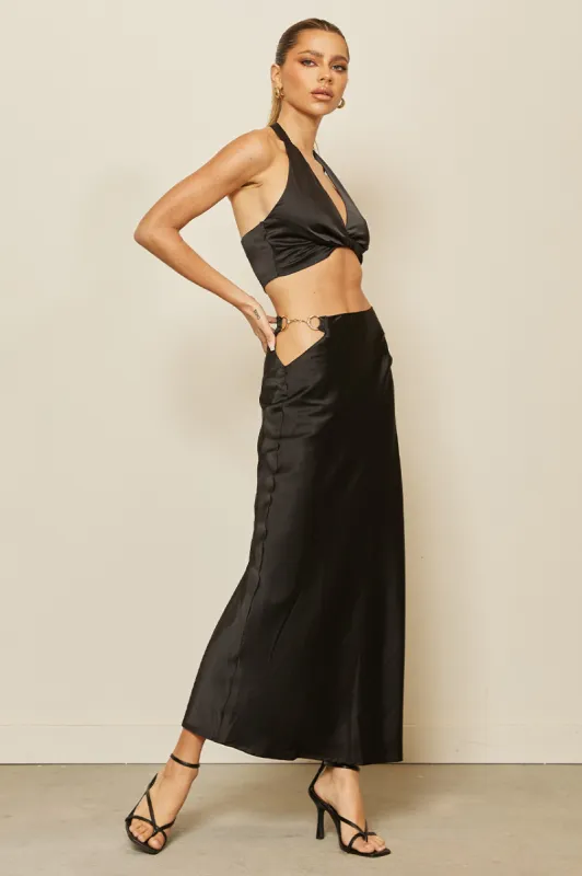 Remi Slip Skirt - Black sold by Runaway The Label
