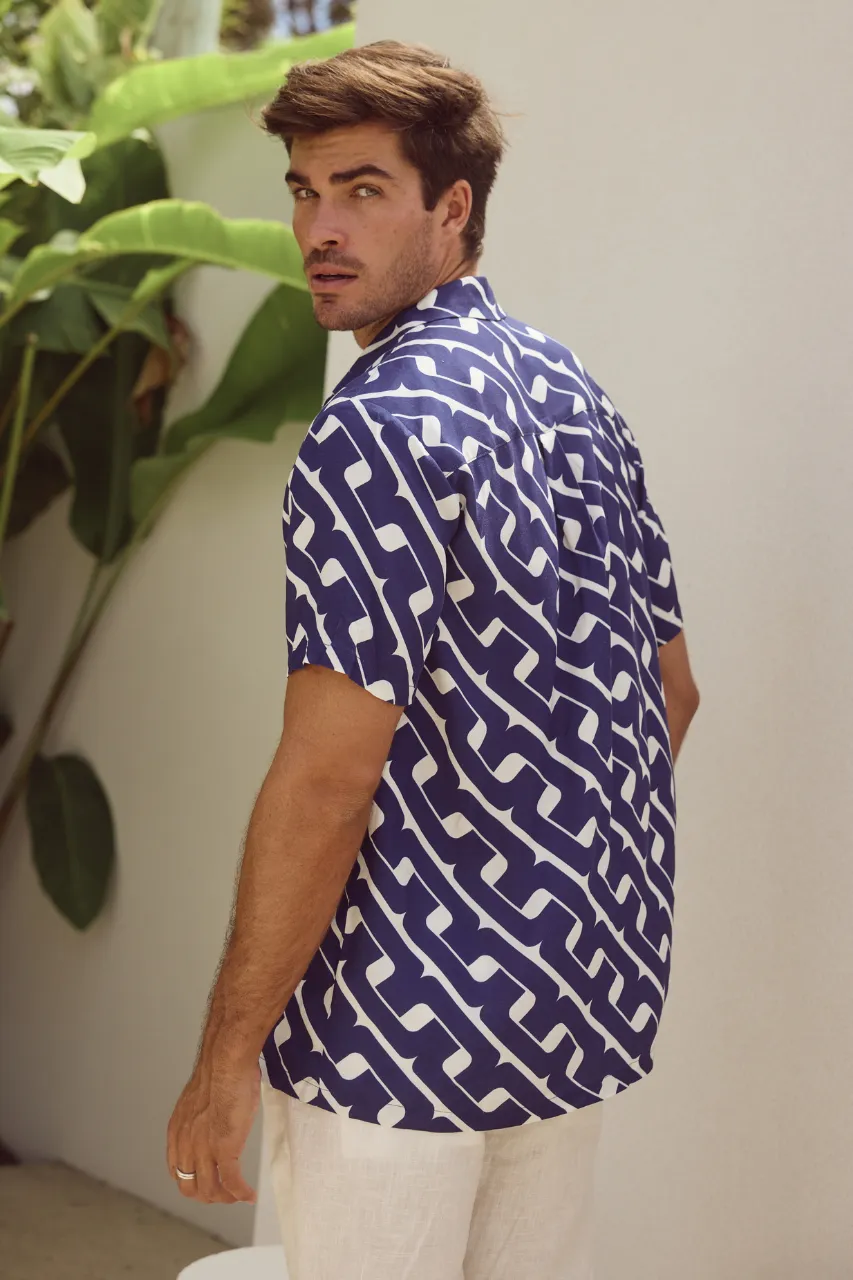 MASON SHIRT - NAVY sold by Runaway The Label product image thumbnail 3
