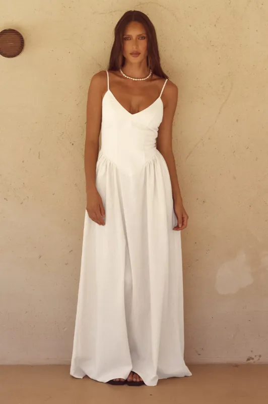 ZEPHY MAXI DRESS  - WHITE sold by Runaway The Label