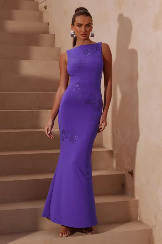 MADONI MAXI DRESS - PURPLE sold by Runaway The Label