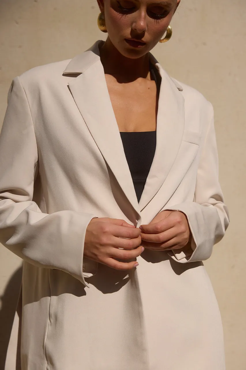 HARRISON BLAZER - STONE sold by Runaway The Label product image thumbnail 4