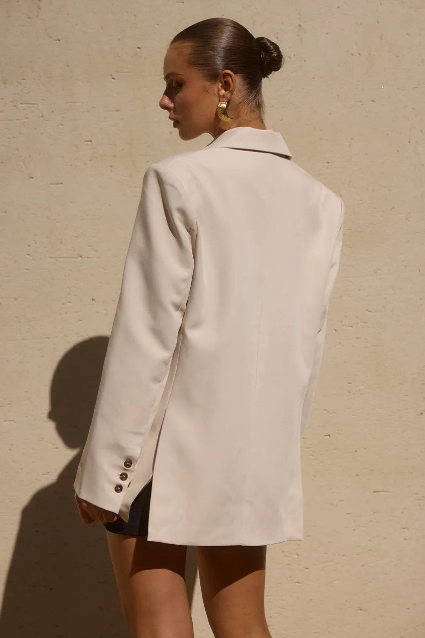 HARRISON BLAZER - STONE sold by Runaway The Label product image thumbnail 2