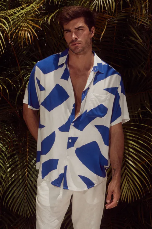 LAZURE SHIRT - BLUE STONE sold by Runaway The Label