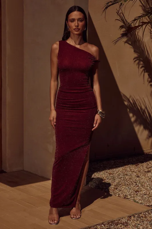 CHYNA MIDI DRESS - WINE sold by Runaway The Label