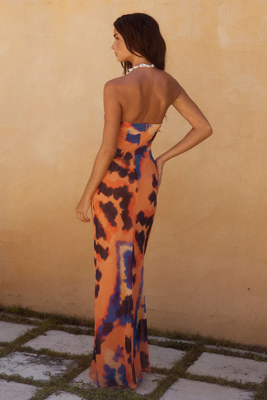 VELZY STRAPLESS DRESS - SABER PRINT sold by Runaway The Label product image thumbnail 2