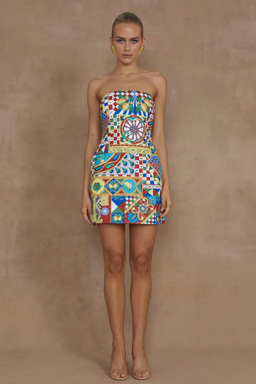 CLEMENTINE MINI DRESS - PHAEDRA PRINT sold by Runaway The Label product image thumbnail 5