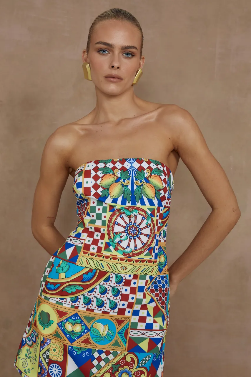 CLEMENTINE MINI DRESS - PHAEDRA PRINT sold by Runaway The Label product image thumbnail 4