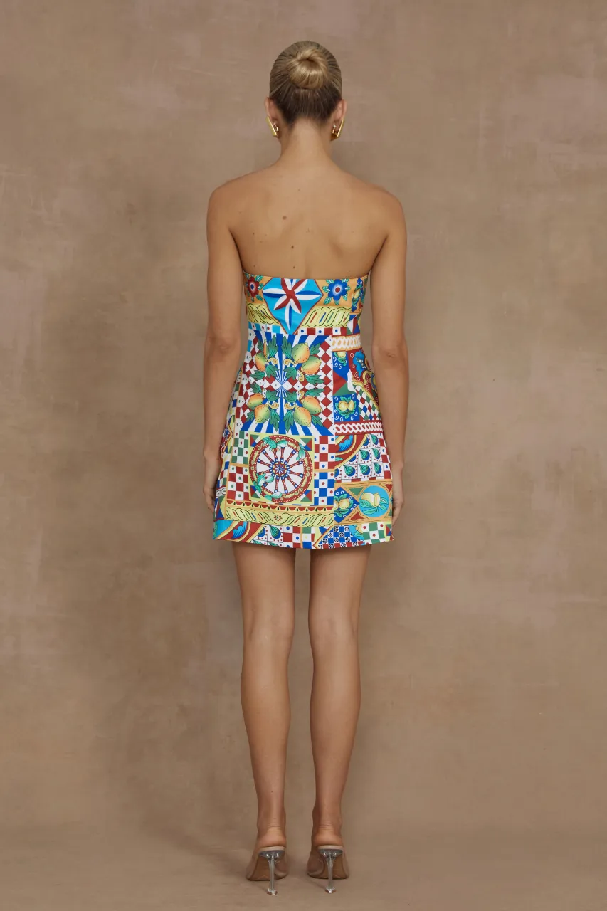 CLEMENTINE MINI DRESS - PHAEDRA PRINT sold by Runaway The Label product image thumbnail 2