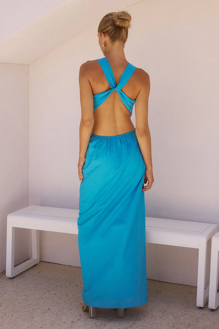 MURILO MAXI DRESS - BLUE sold by Runaway The Label product image thumbnail 3