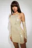 JULZ MINI DRESS - GOLD sold by Runaway The Label